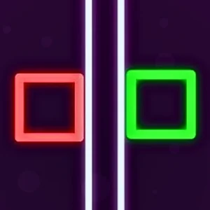 Two Neon Boxes Pizza Edition Unblocked Game Fullscreen